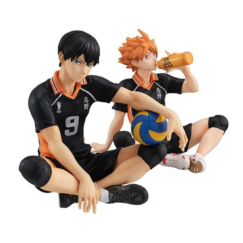 Haikyu Shoyo & Tobio Kageyama Sitting Position Figure Model Statue Figurine Toy
